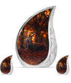 Deer Theme Large Urn With 2 Keepsake Urn