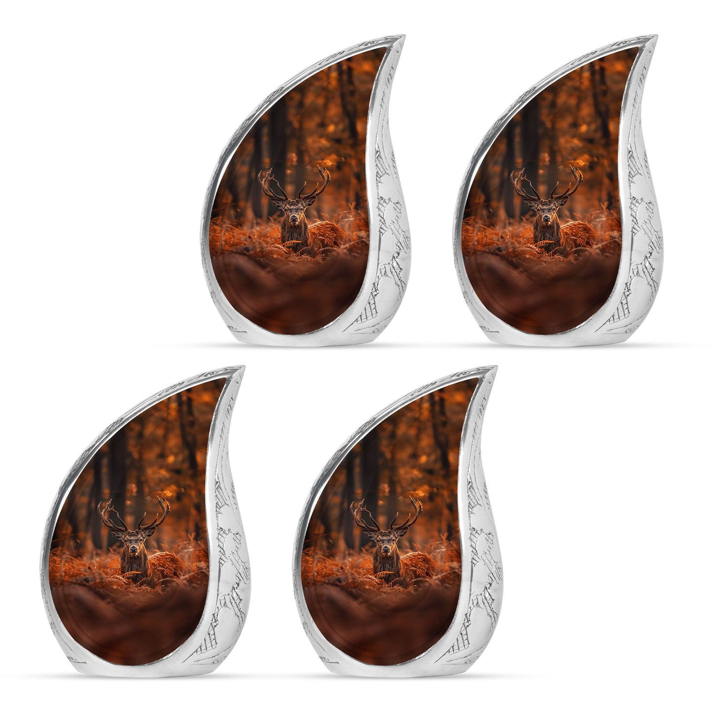Deer Theme 3 Inch Keepsake Pack of 4