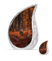 Deer Theme Large Urn With 1 Keepsake Urn