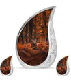 Deer Theme Large Urn With 2 Keepsake Urn