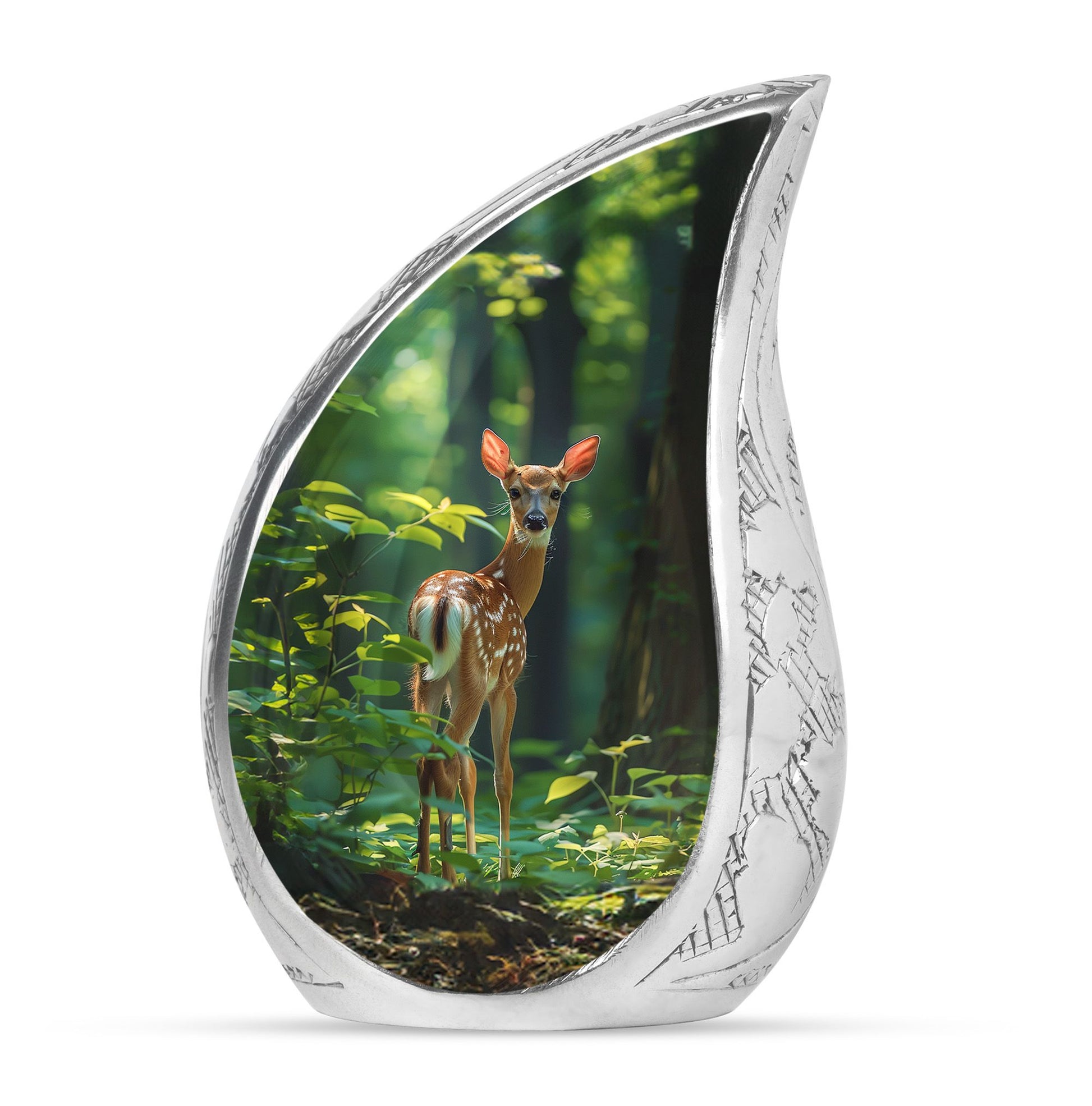 Deer Theme Large Urn 10 Inch