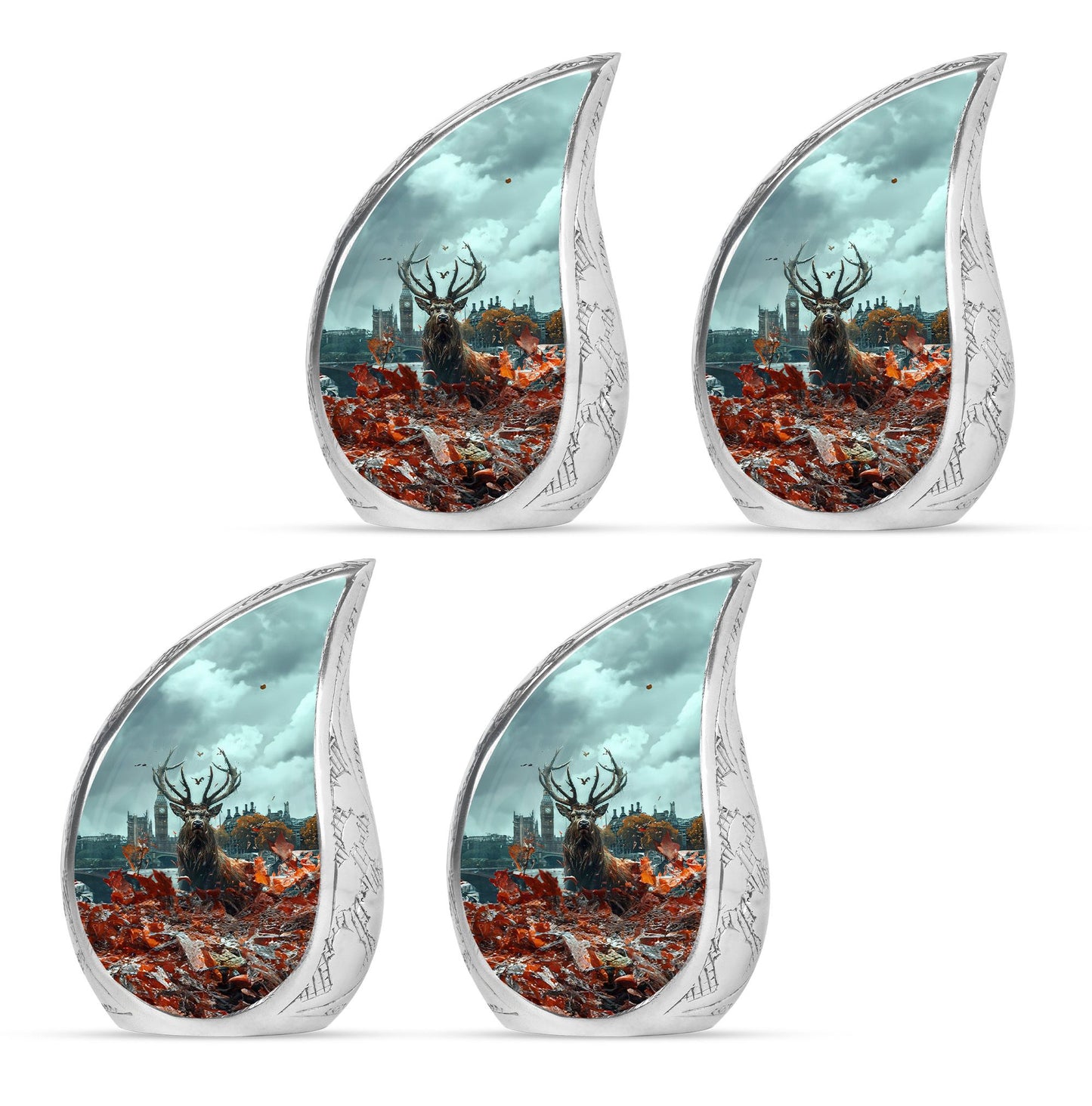 Deer Theme 3 Inch Keepsake Pack of 4