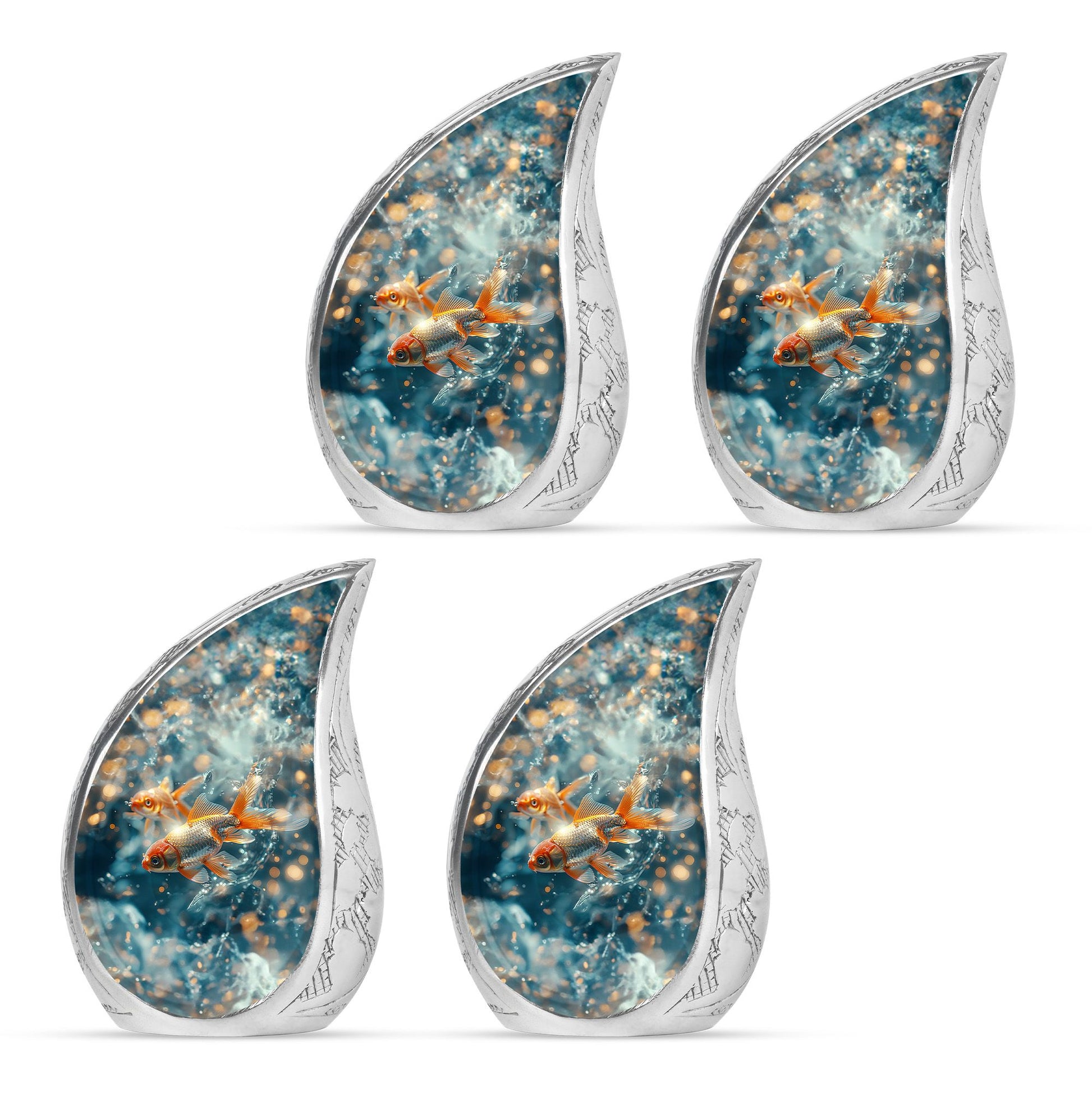 Fish Theme 3 Inch Keepsake Pack of 4