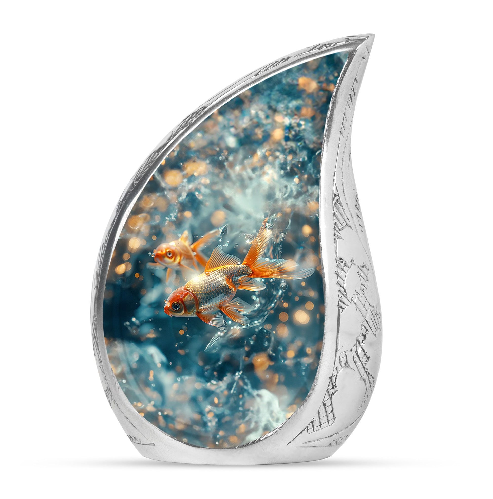 Fish Theme Large Urn 10 Inch