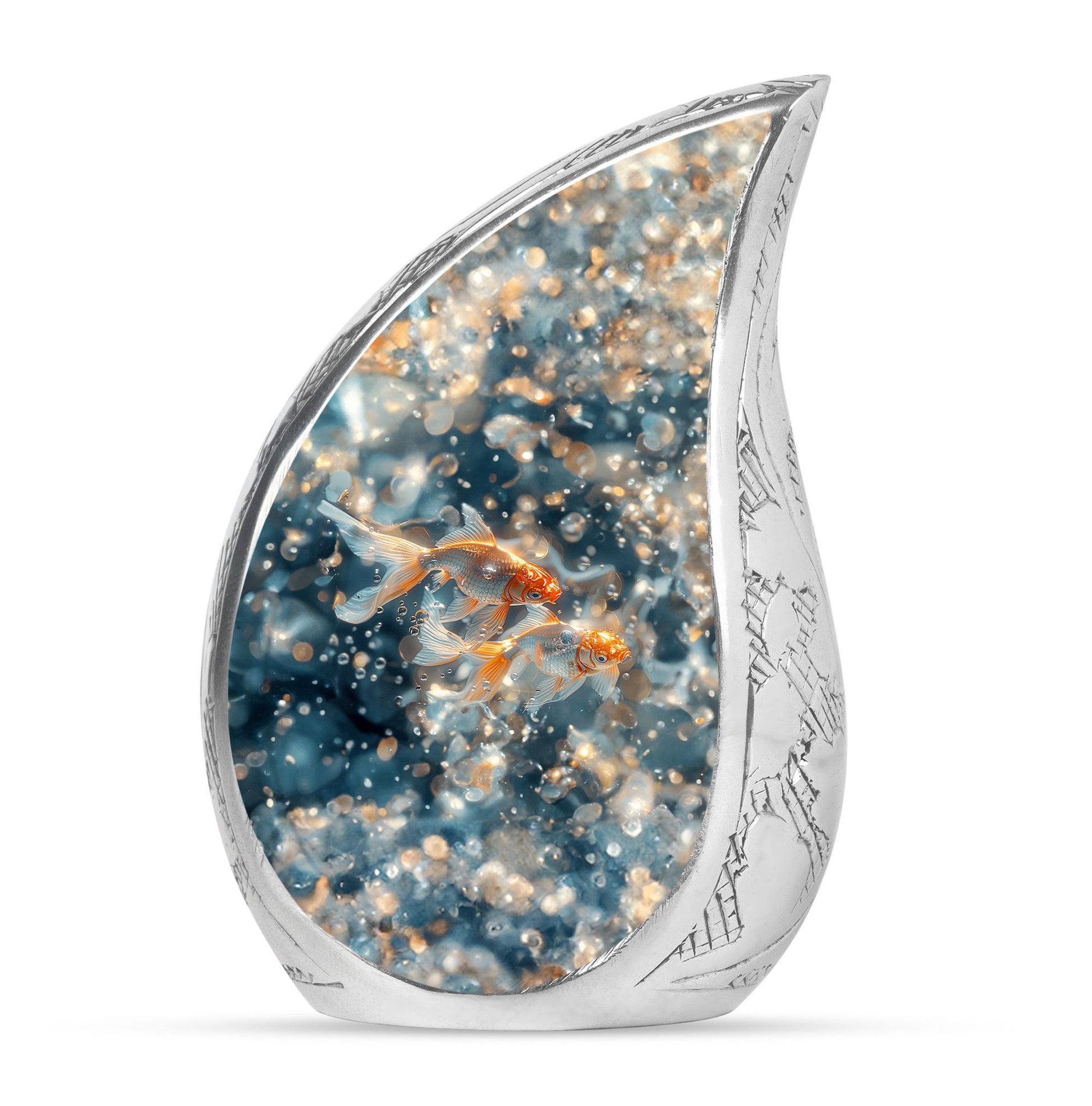 Fish Theme Large Urn 10 Inch