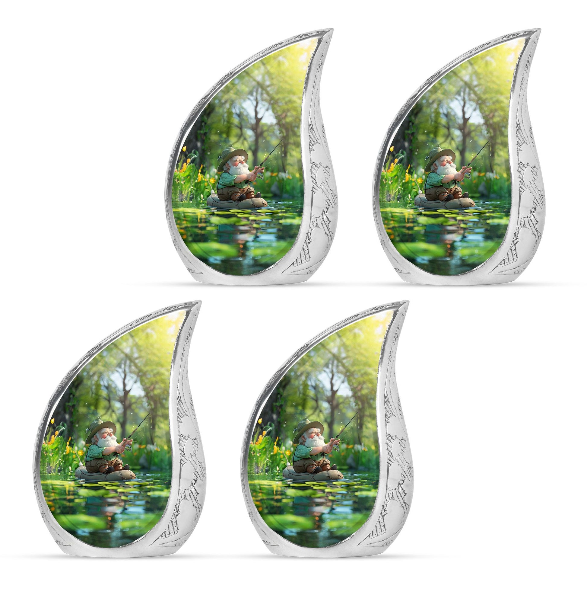 Fishing Theme 3 Inch Keepsake Pack of 4