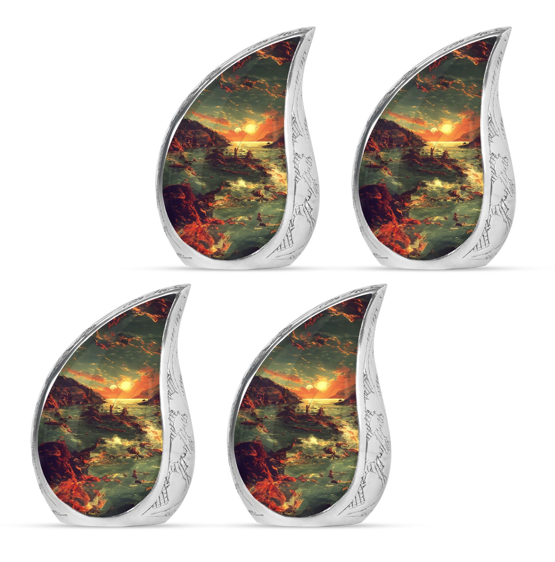 Fishing Theme 3 Inch Keepsake Pack of 4