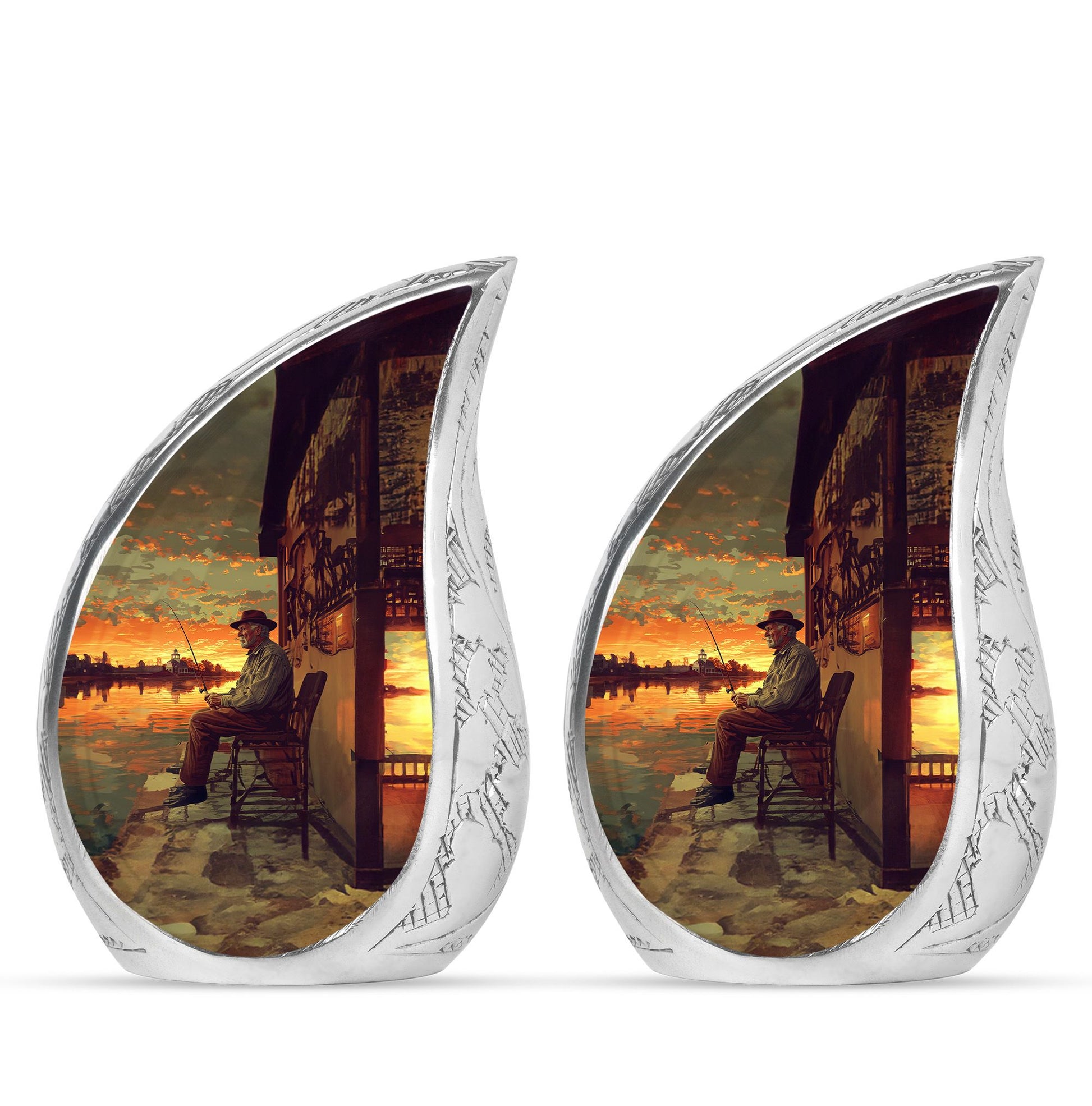 Fishing Theme 3 Inch Keepsake Pack of 2