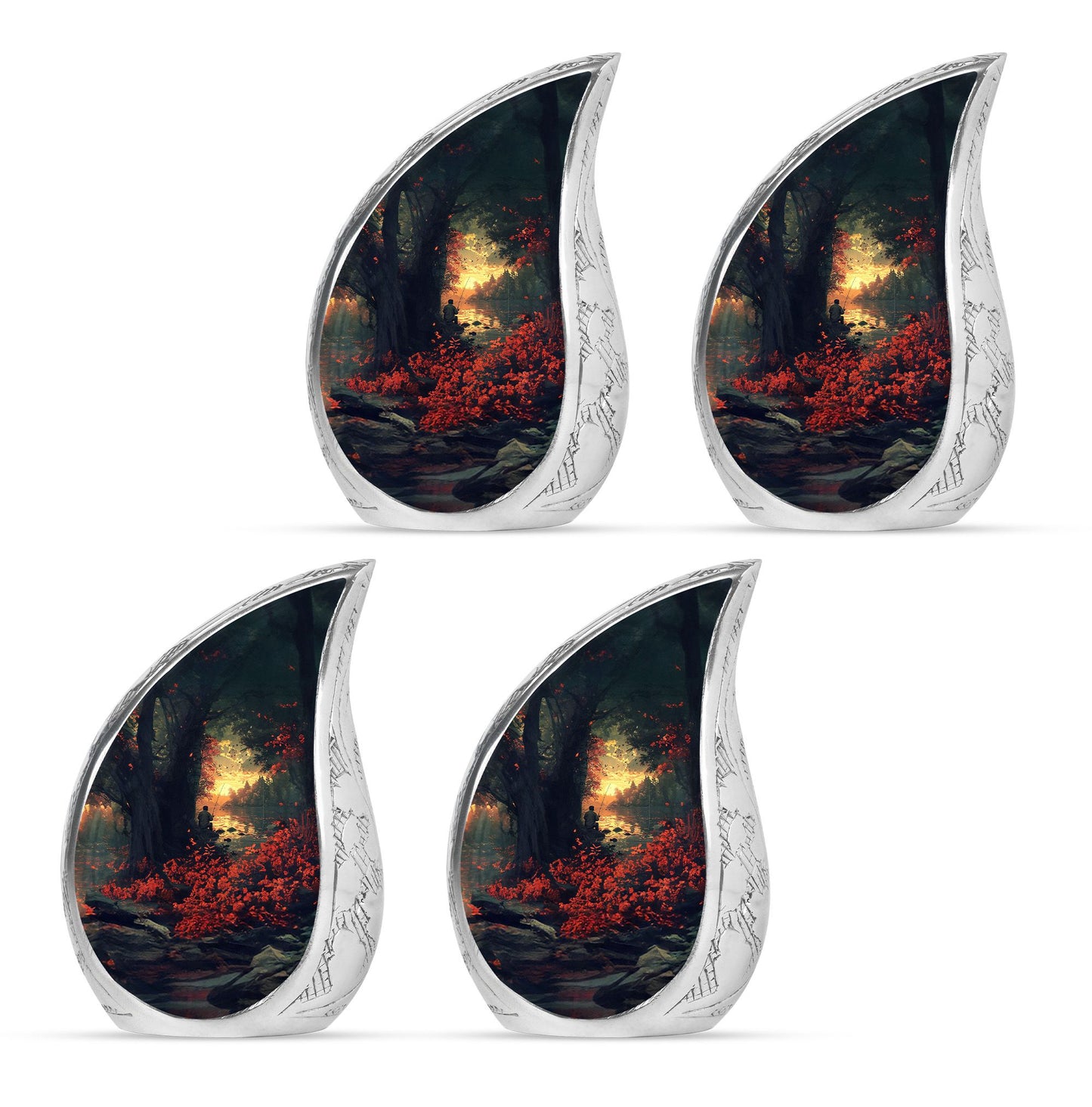 Fishing Theme 3 Inch Keepsake Pack of 4
