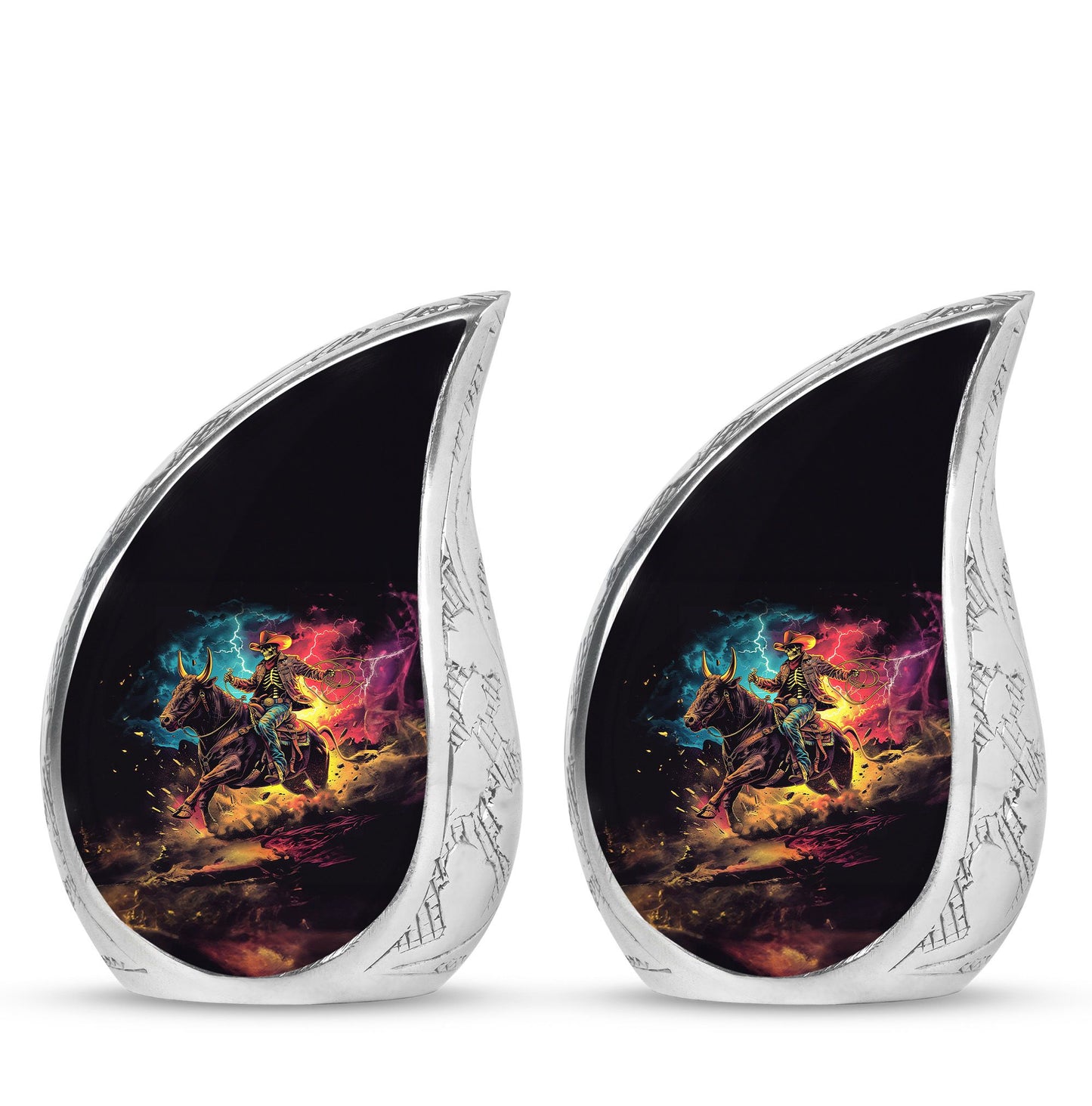 Cowboy Theme 3 Inch Keepsake Pack of 2