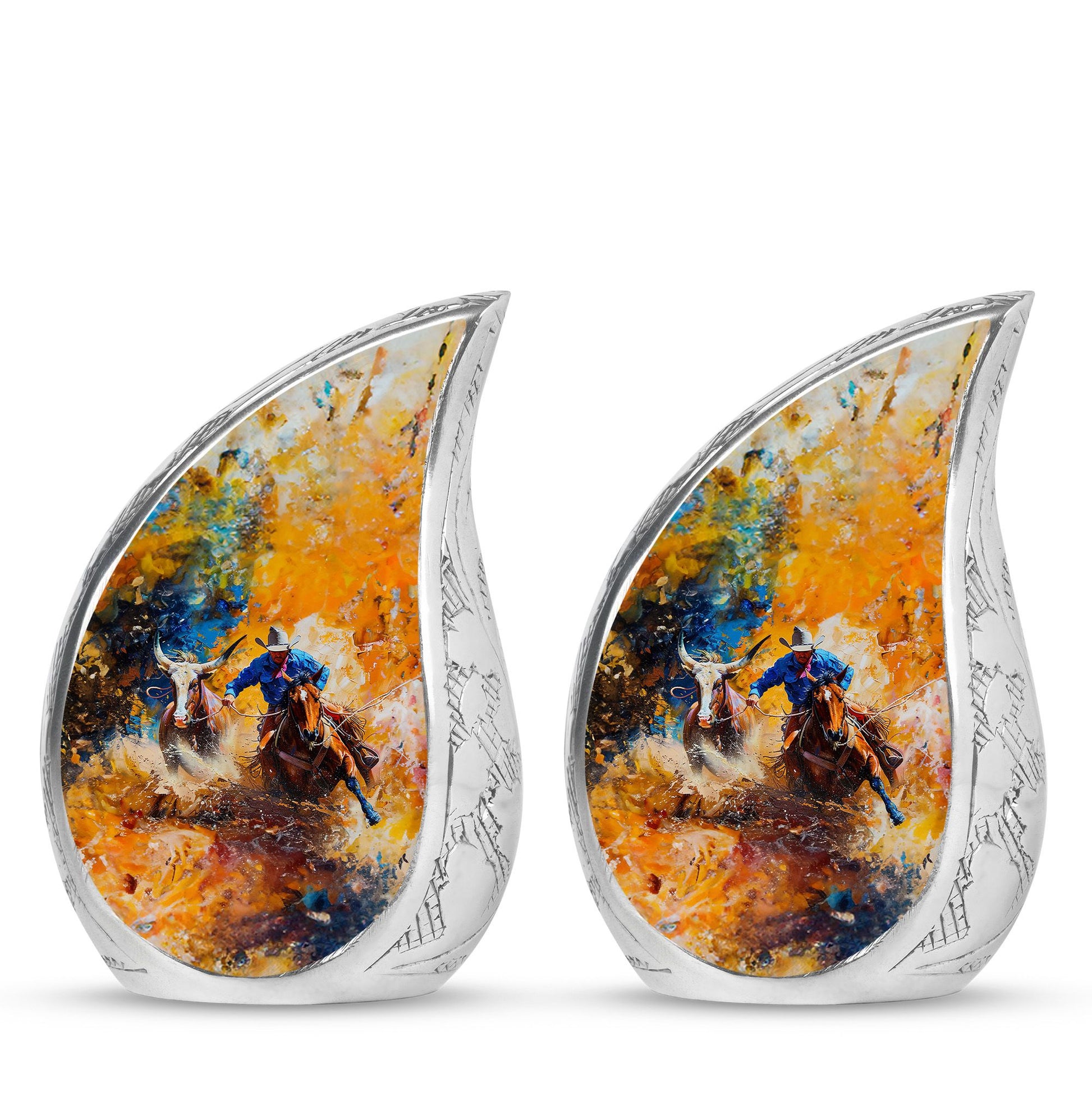 Cowboy Theme 3 Inch Keepsake Pack of 2