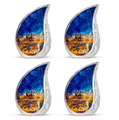 Cowboy Theme 3 Inch Keepsake Pack of 4