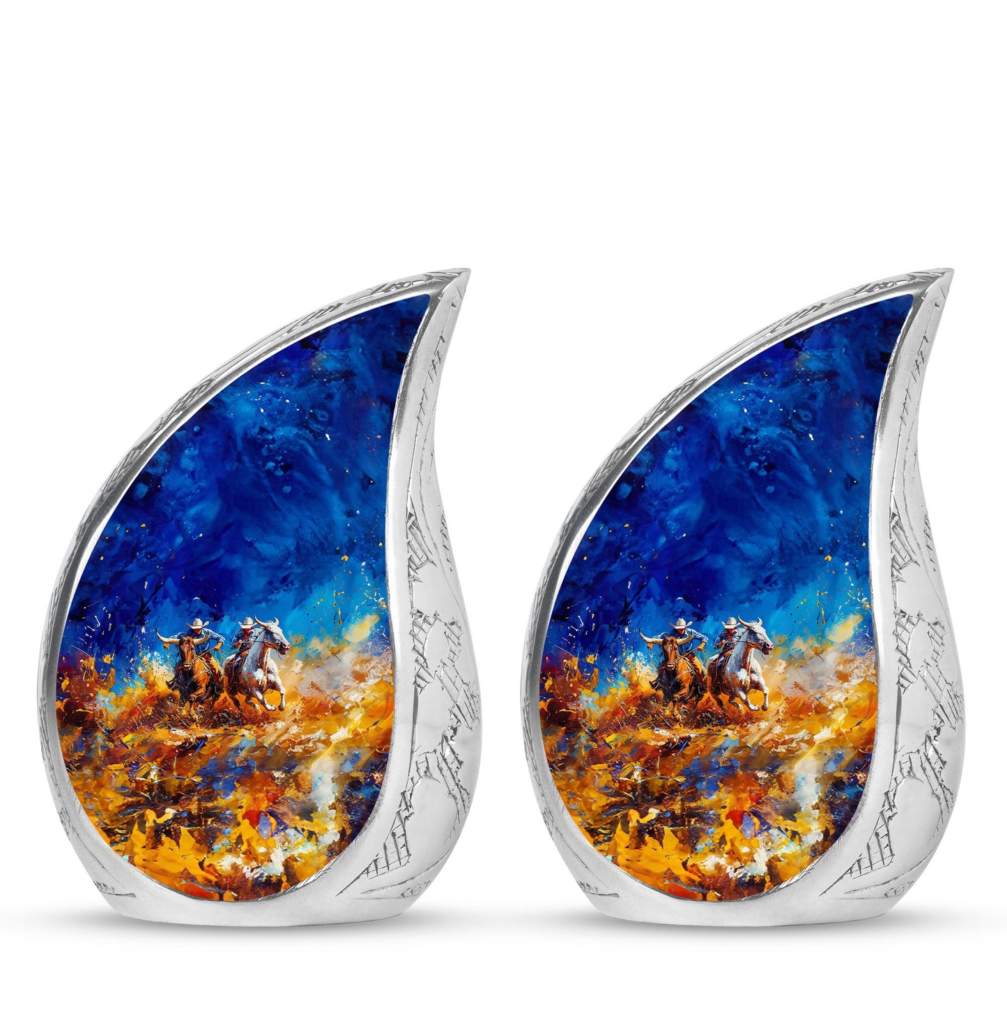 Cowboy Theme 3 Inch Keepsake Pack of 2
