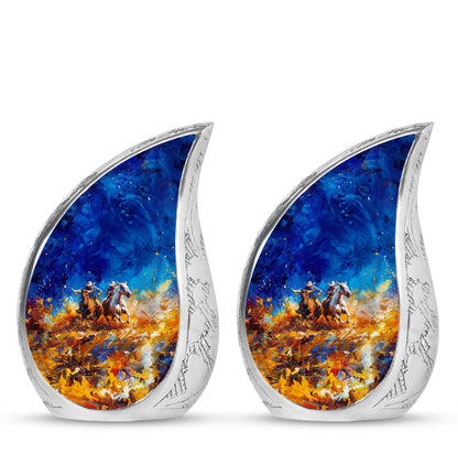 Cowboy Theme 3 Inch Keepsake Pack of 2