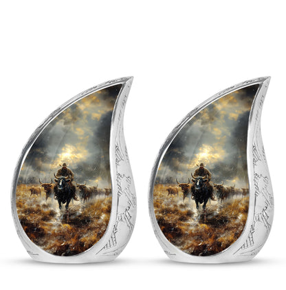 Cowboy Theme 3 Inch Keepsake Pack of 2
