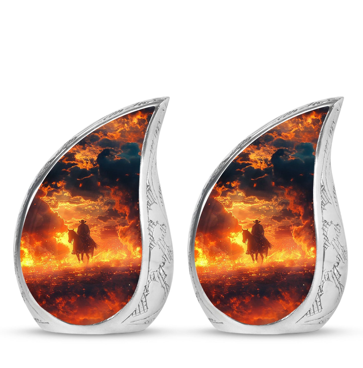 Cowboy Theme 3 Inch Keepsake Pack of 2