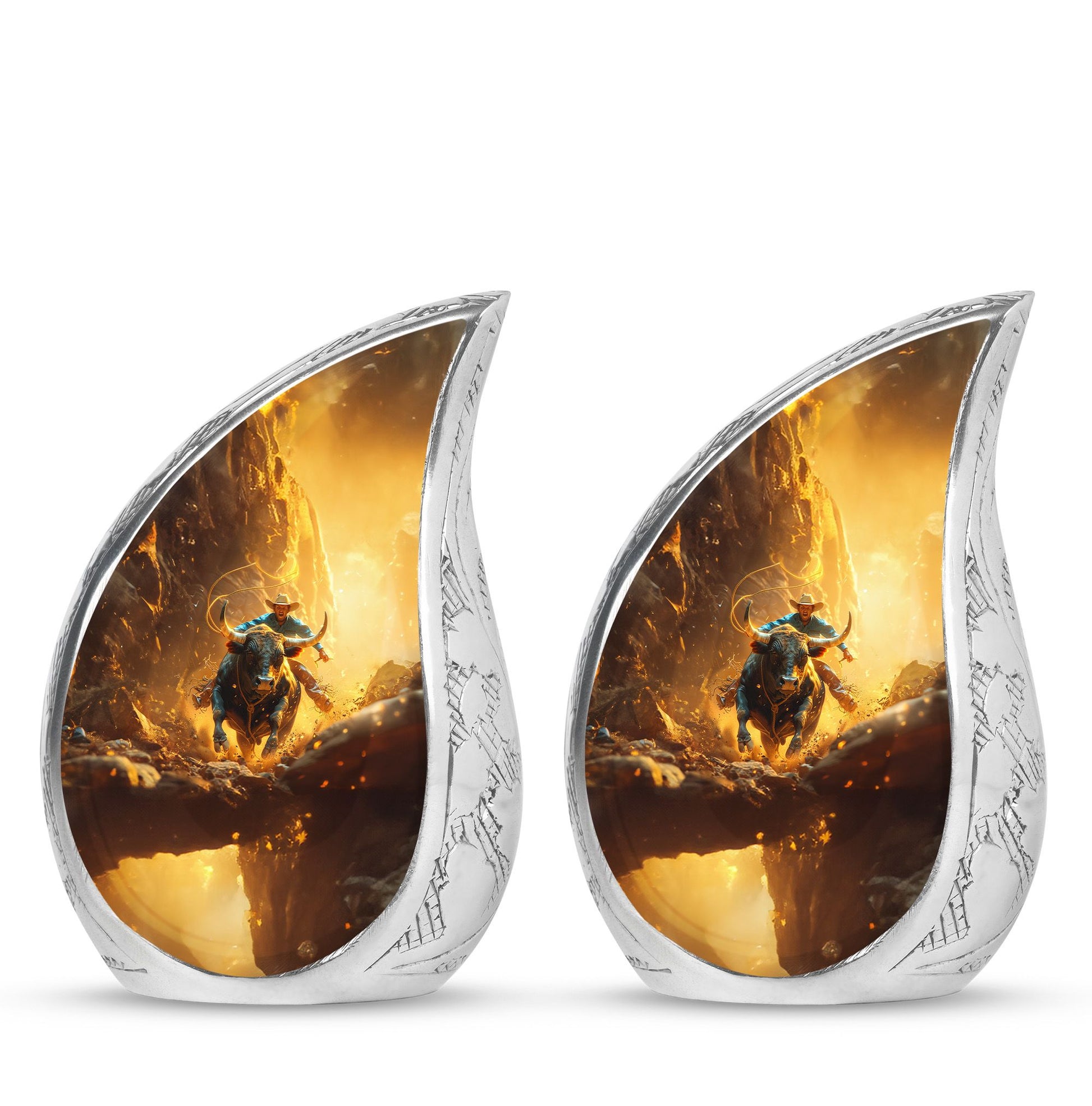 Cowboy Theme 3 Inch Keepsake Pack of 2