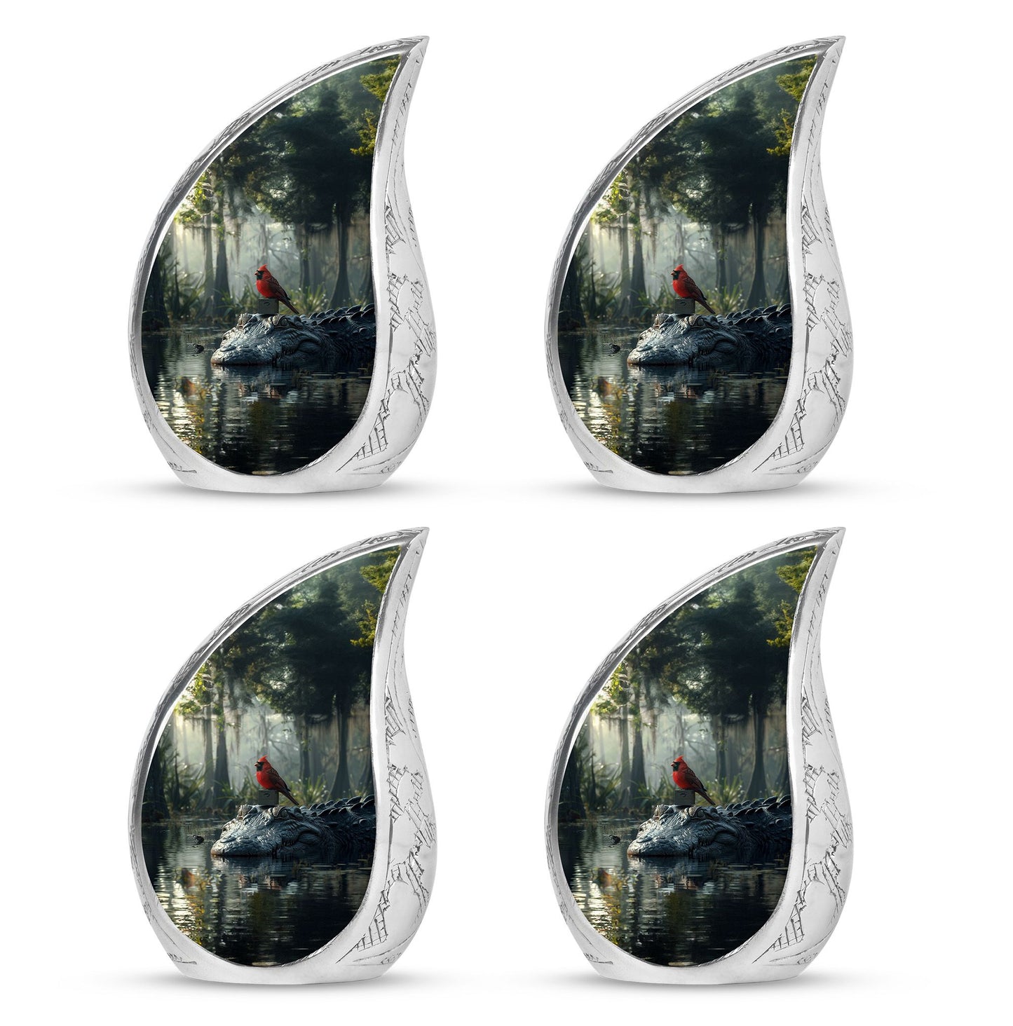 Cardinal Bird Theme 3 Inch Keepsake Pack of 4