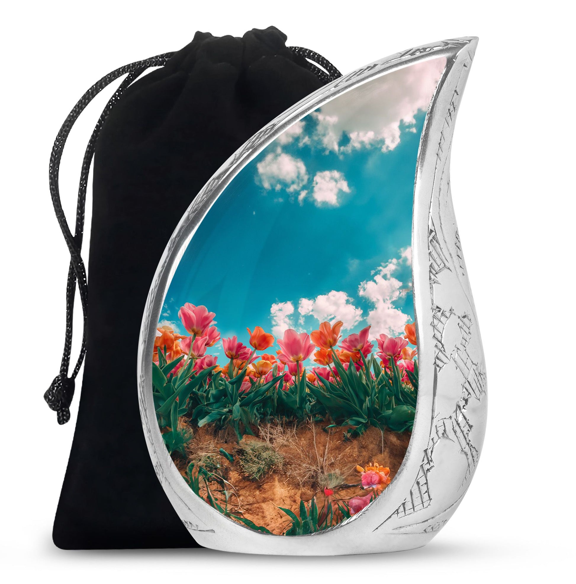 Tulip Theme Large Urn 10 Inch