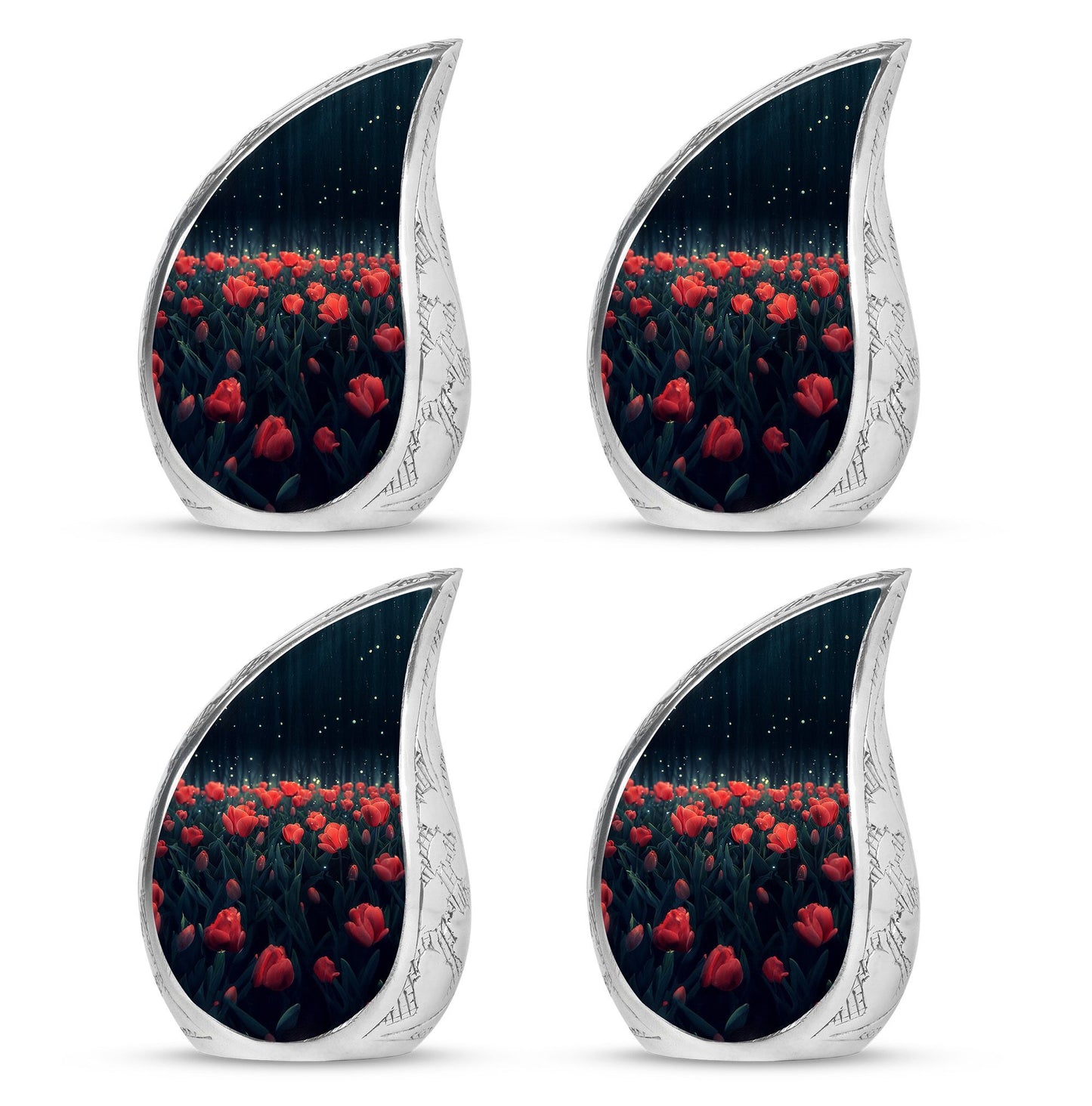 Tulip Theme 3 Inch Keepsake Pack of 4