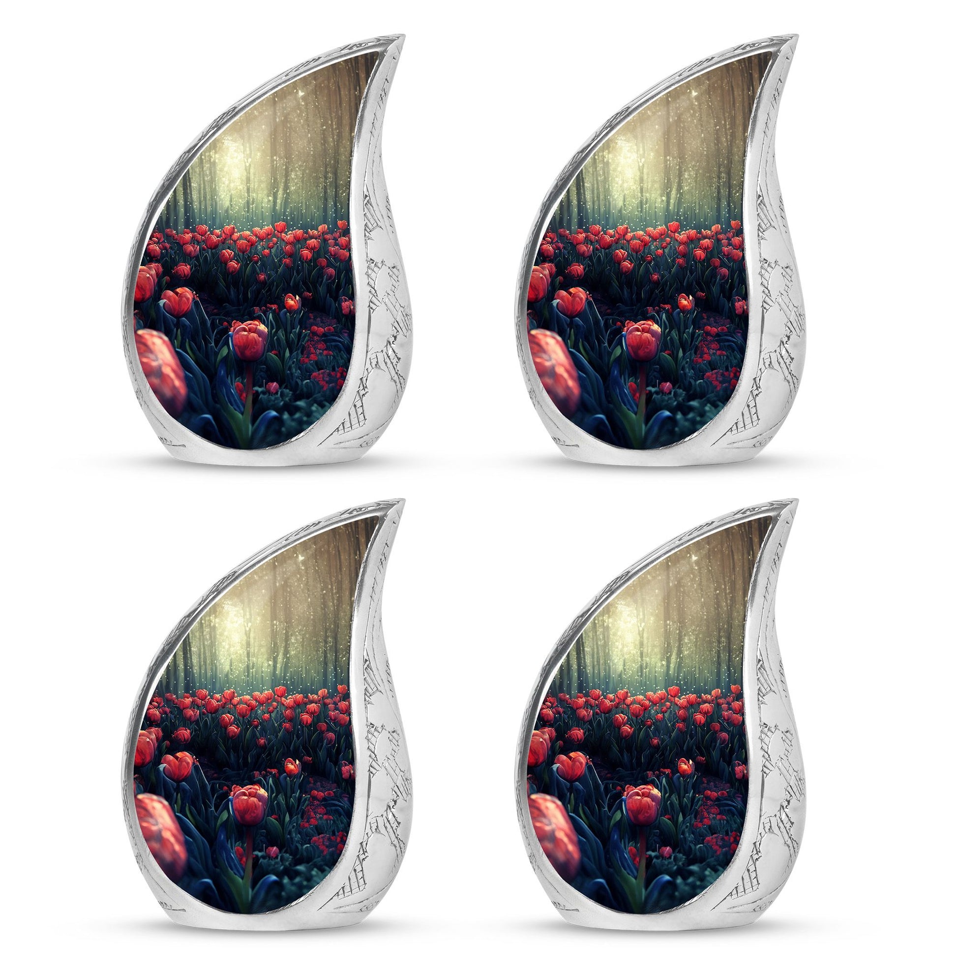 Tulip Theme 3 Inch Keepsake Pack of 4
