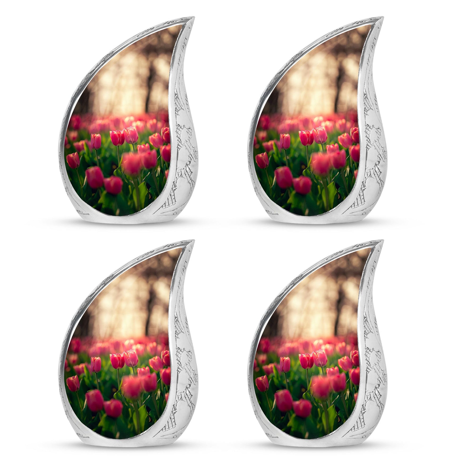 Tulip Theme 3 Inch Keepsake Pack of 4