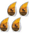 Horse Theme 3 Inch Keepsake Pack of 4