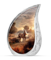 Horse Theme Large Urn 10 Inch