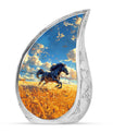 Horse Theme Large Urn 10 Inch