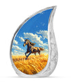 Horse Theme Large Urn 10 Inch