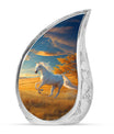 Horse Theme Large Urn 10 Inch