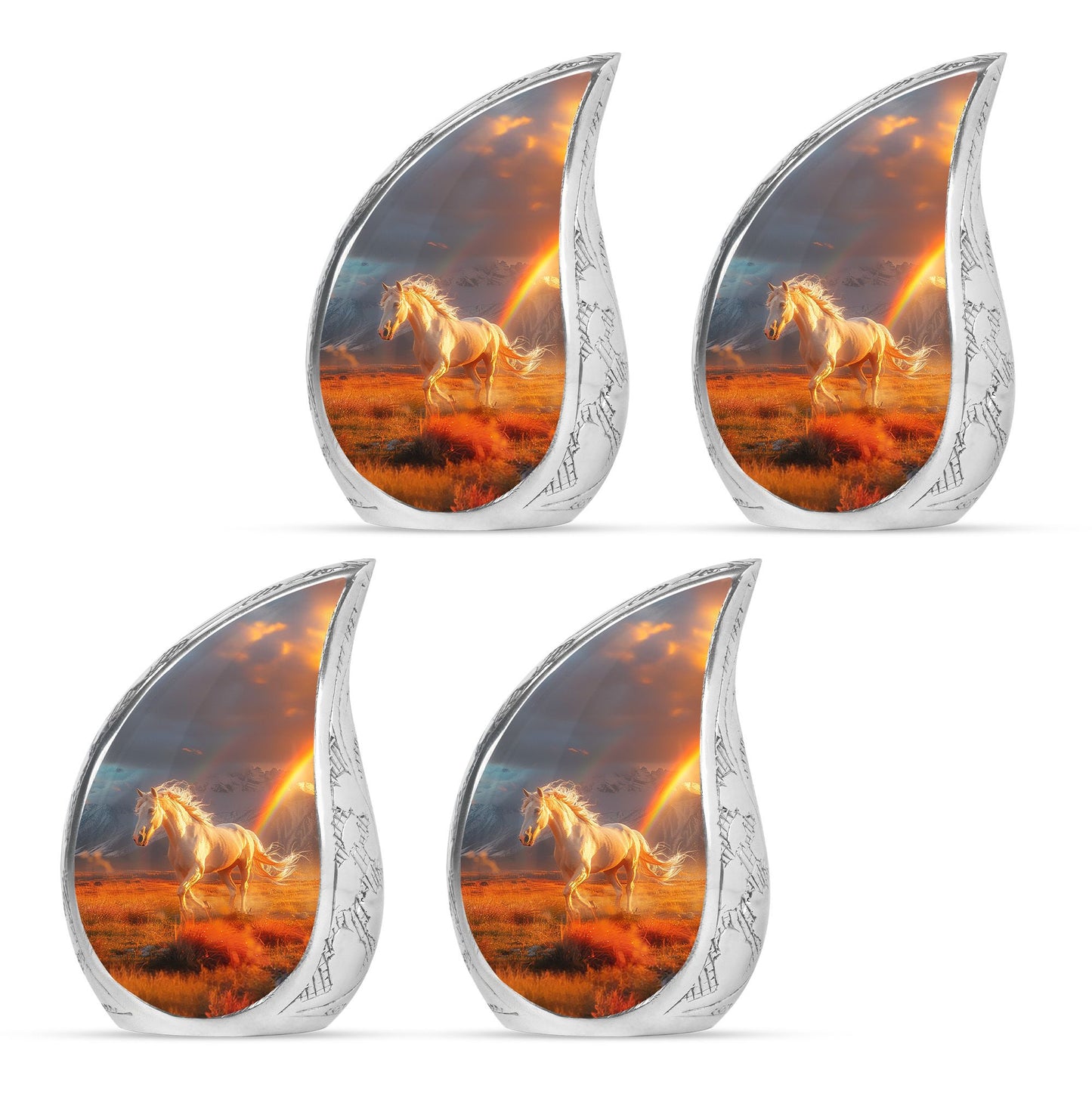 Horse Theme 3 Inch Keepsake Pack of 4