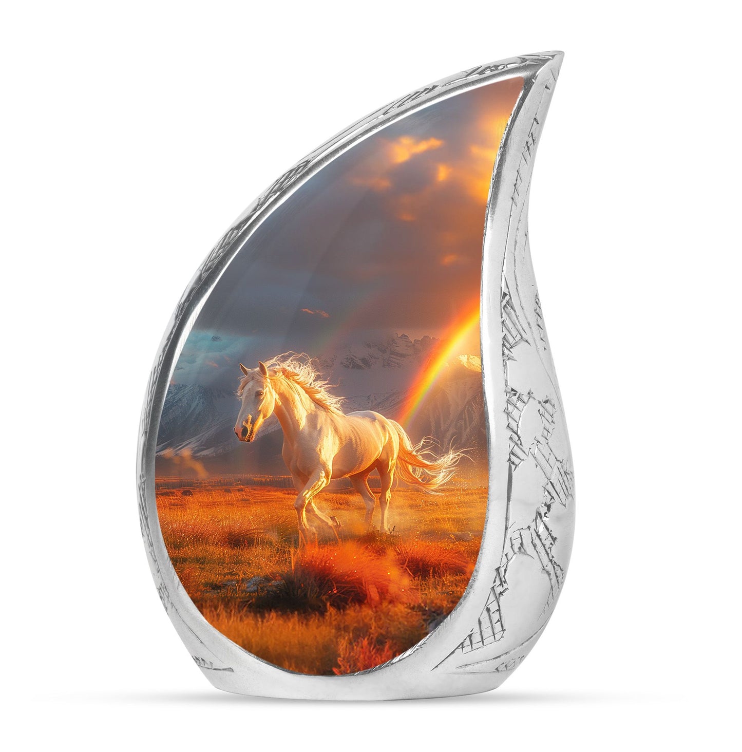 Horse Theme Large Urn 10 Inch