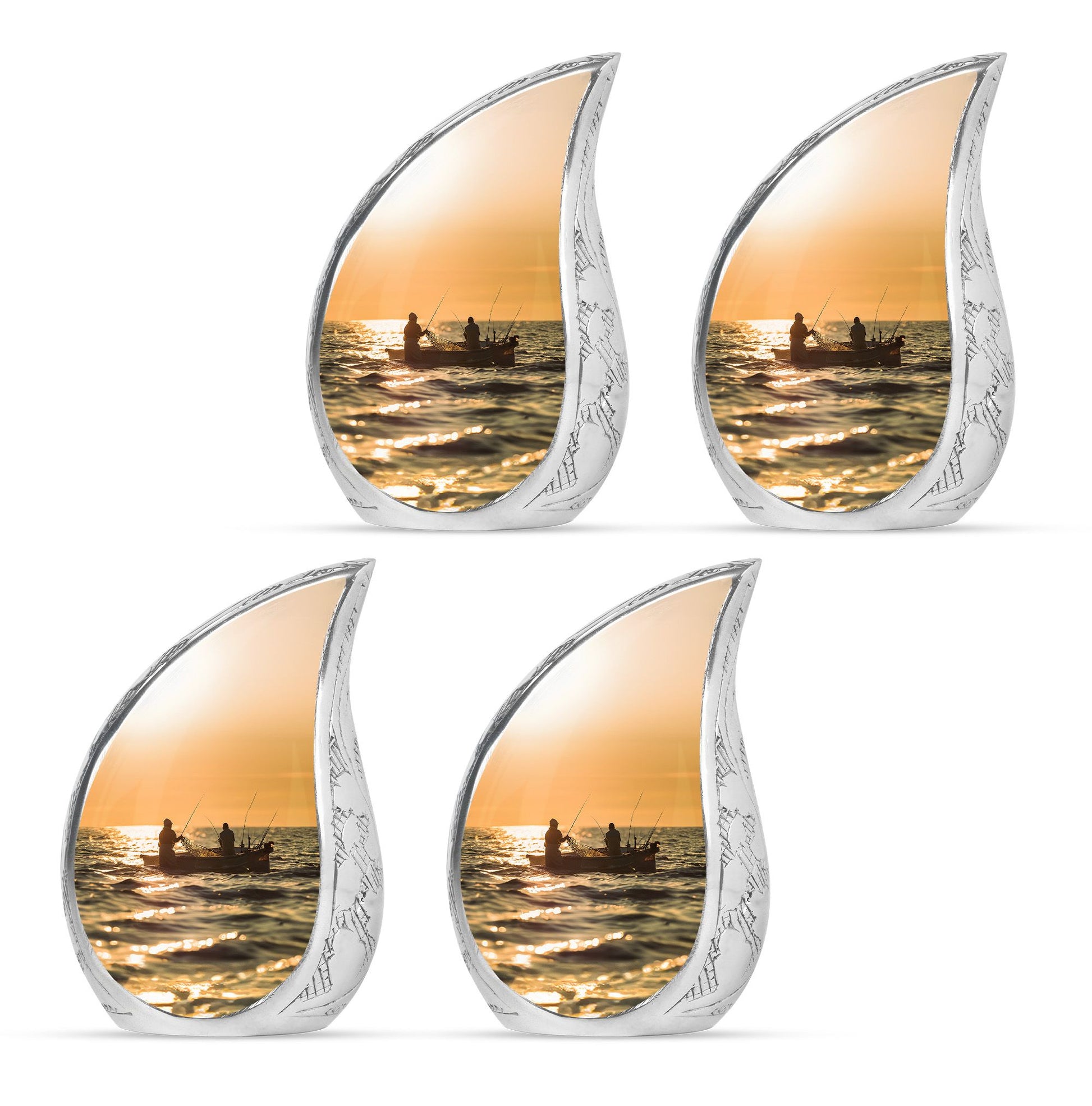 Fishing Theme 3 Inch Keepsake Pack of 4