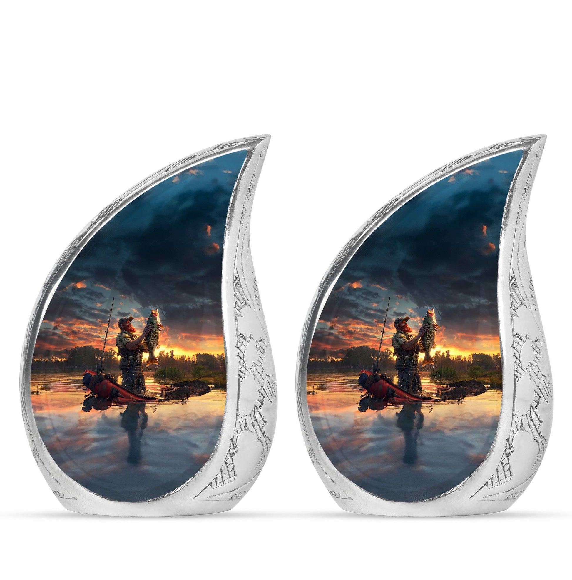 Fishing Theme 3 Inch Keepsake Pack of 2