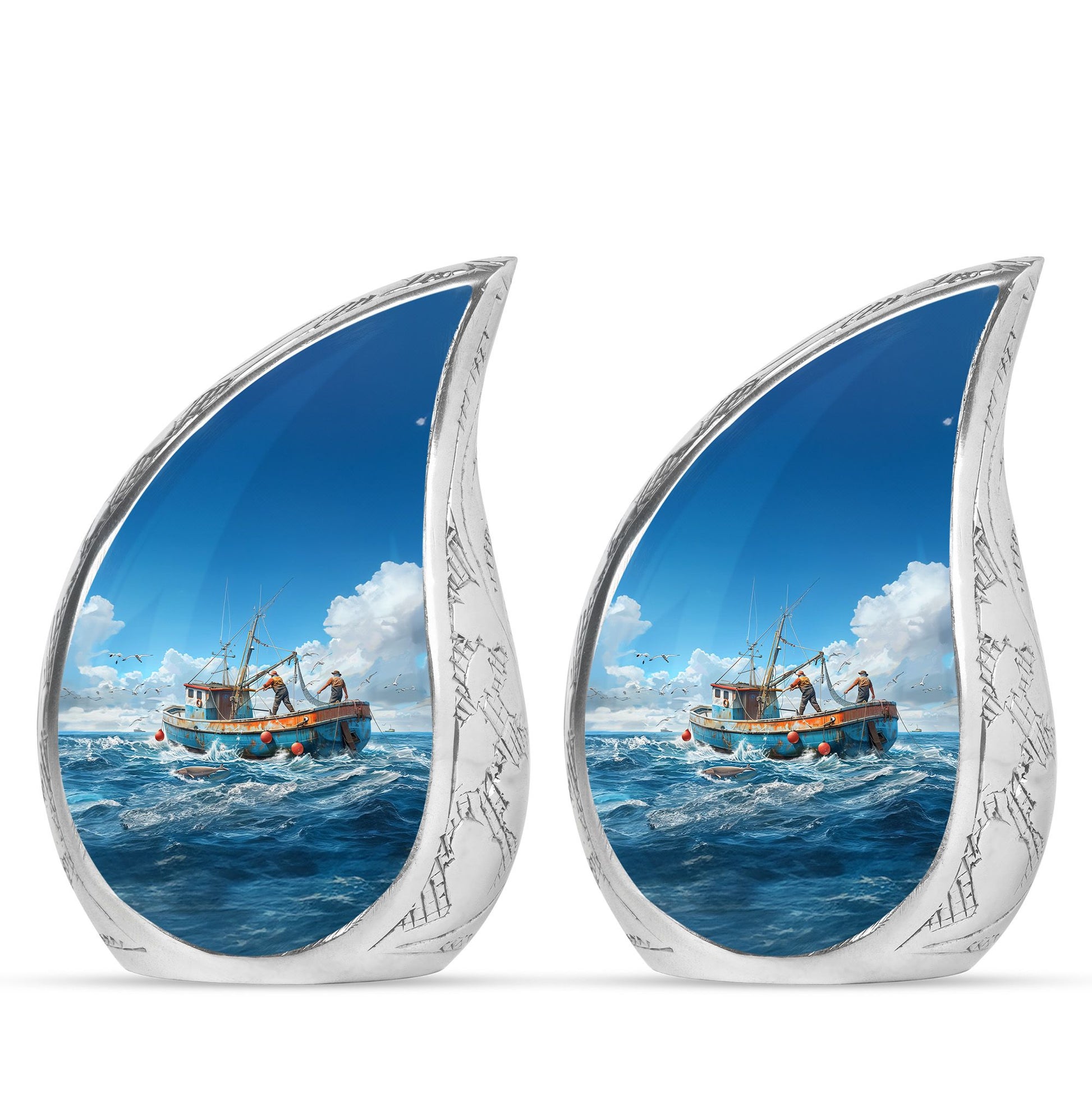 Fishing Theme 3 Inch Keepsake Pack of 2