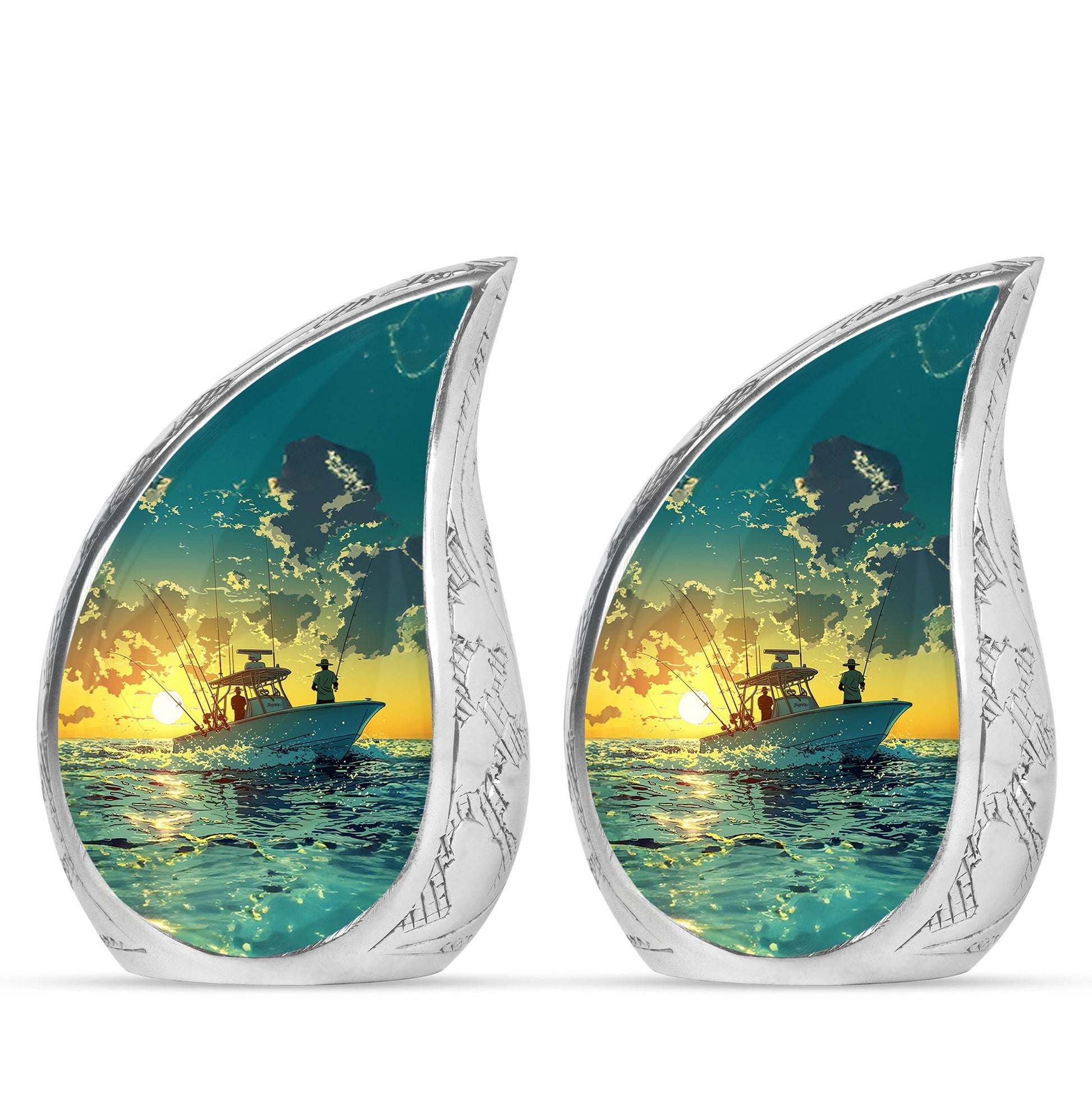 Fishing Theme 3 Inch Keepsake Pack of 2