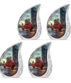 Motorcycle Theme 3 Inch Keepsake Pack of 4