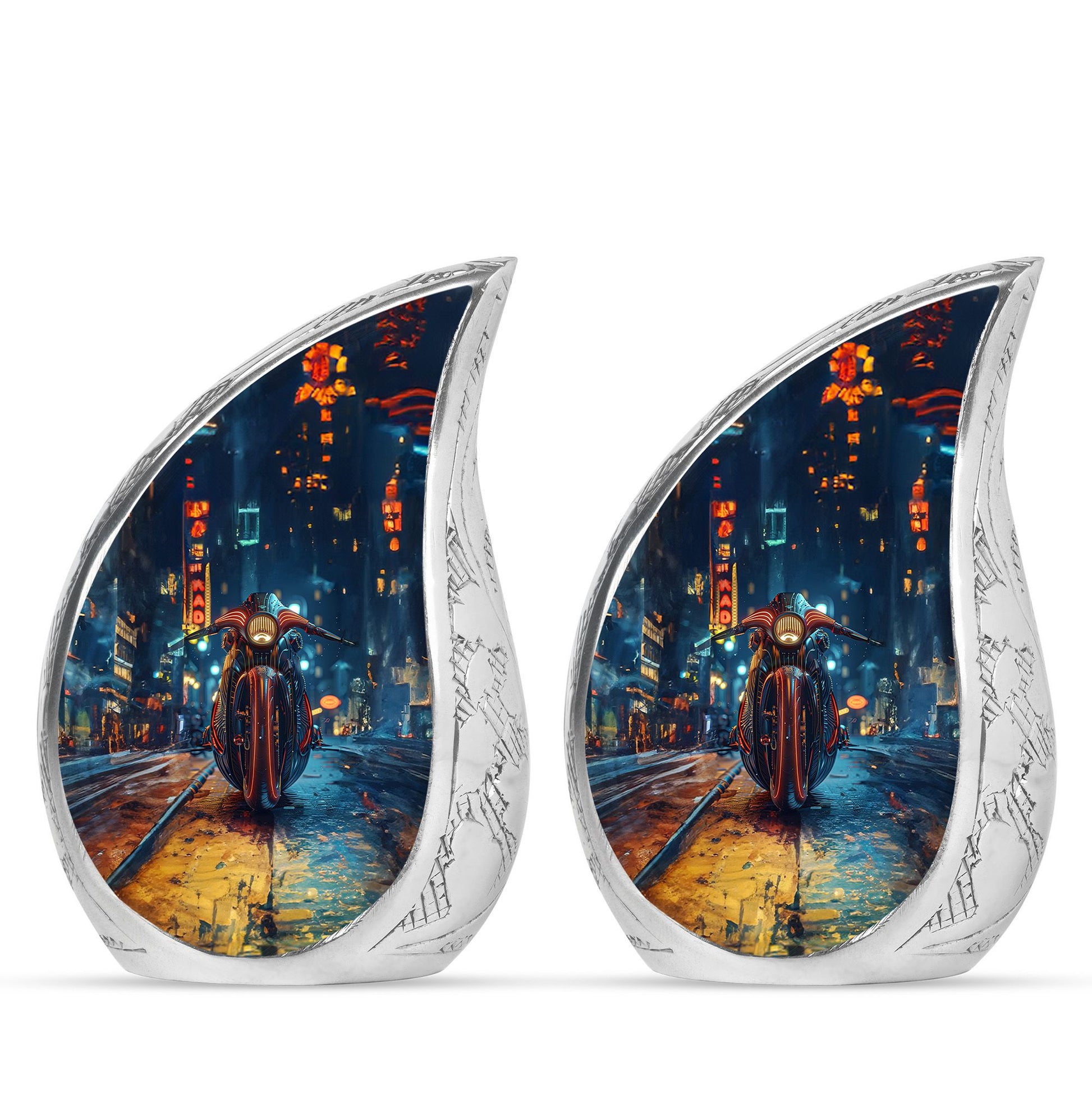 Motorcycle Theme 3 Inch Keepsake Pack of 2