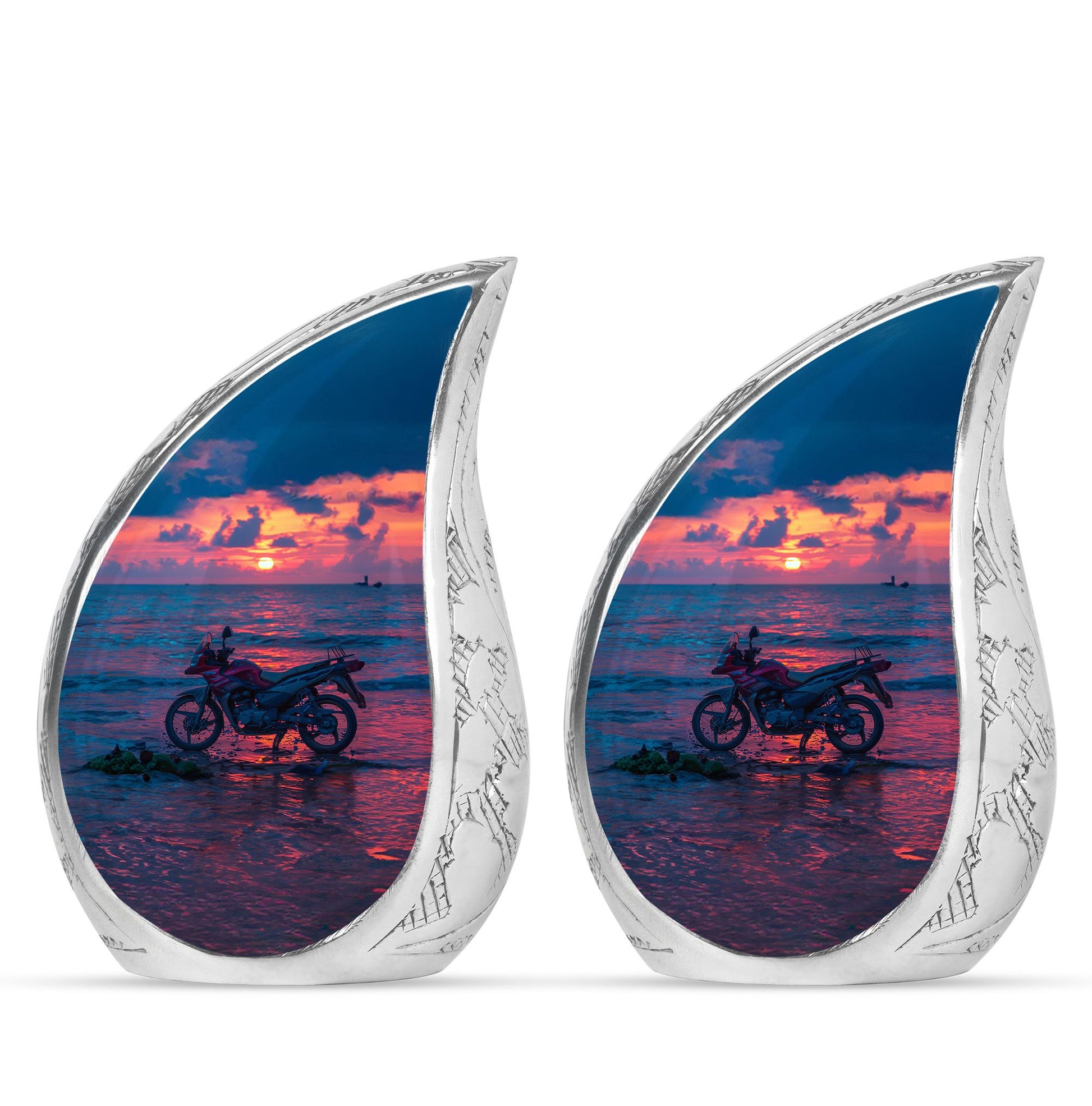 Motorcycle Theme 3 Inch Keepsake Pack of 2