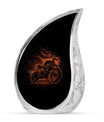 Motorcycle Theme Large Urn 10 Inch