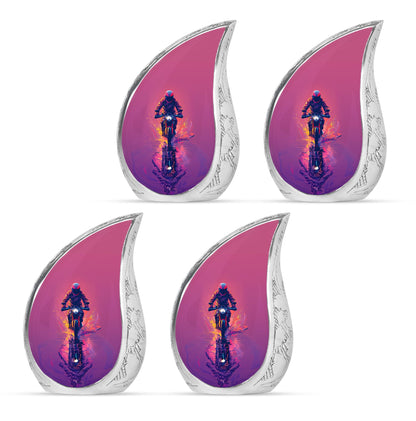 Motorcycle Theme 3 Inch Keepsake Pack of 4