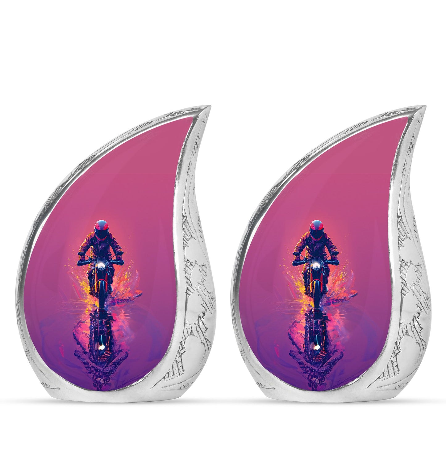 Motorcycle Theme 3 Inch Keepsake Pack of 2