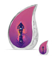 Motorcycle Theme Large Urn With 1 Keepsake Urn