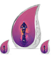 Motorcycle Theme Large Urn With 2 Keepsake Urn