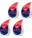 Motorcycle Theme 3 Inch Keepsake Pack of 4
