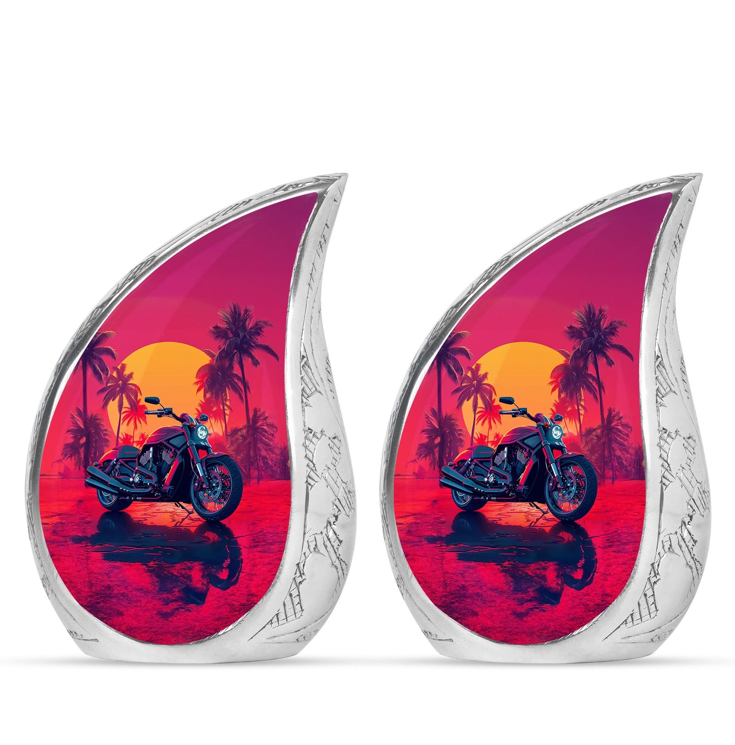 Motorcycle Theme 3 Inch Keepsake Pack of 2
