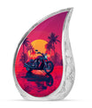 Motorcycle Theme Large Urn 10 Inch