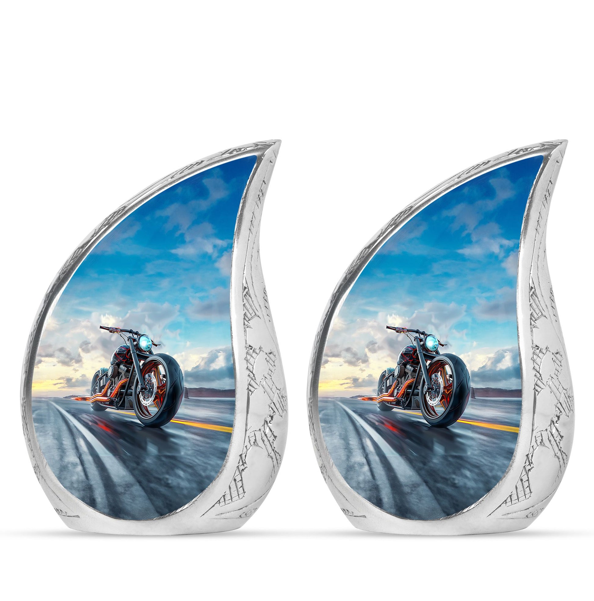Motorcycle Theme 3 Inch Keepsake Pack of 2