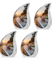 Motorcycle Theme 3 Inch Keepsake Pack of 4